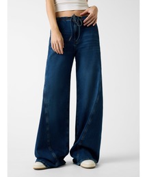 GUESS JEANS Lr Jogger Twisted Extrawide デニムパンツ レディース