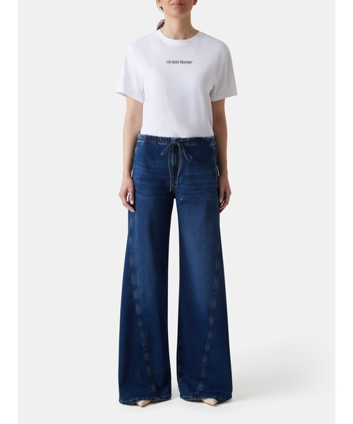 GUESS JEANS（ゲスジーンズ）の「GUESS JEANS Lr Jogger Twisted Extrawide デニムパンツ レディース（デニムパンツ・レディース・インディゴブルー・25inch/24inch/27inch/26inch/28inch）」の6枚目の写真
