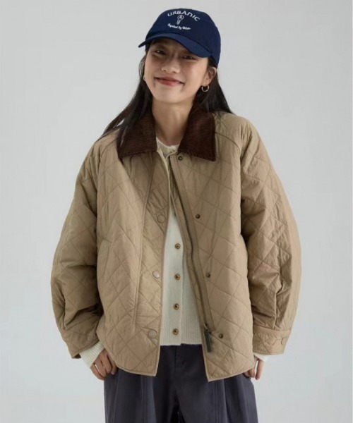 Ritzy（リッツィー）の「キルティングブルゾン（テーラードジャケット・レディース・カーキ/グリーン・LARGE/MEDIUM）」の11枚目の写真