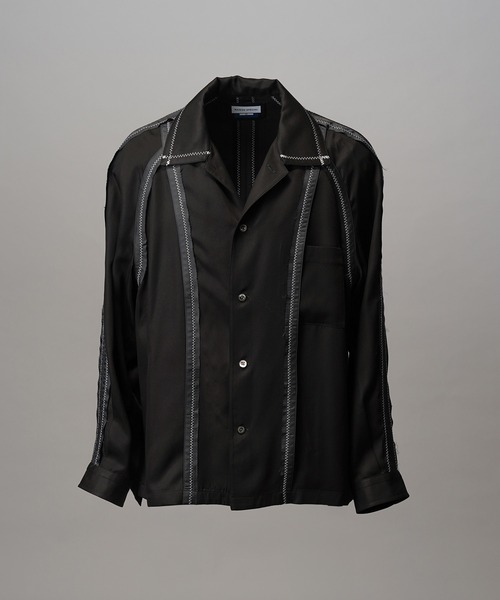 MAISON SPECIAL（メゾンスペシャル）の「《UNISEX》Inside-out Prime-Over Open Collar Shirt/インサイドアウトプライムオーバーオープンカラーシャツ【MAISON SPECIAL/メゾンスペシャル】（シャツ/ブラウス・メンズ・ブラック/ピンクベージュ/バーガンディー・0/1/2）」の19枚目の写真