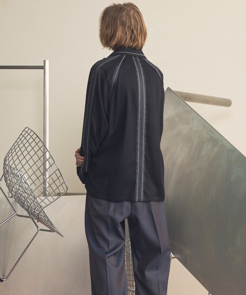 MAISON SPECIAL（メゾンスペシャル）の「《UNISEX》Inside-out Prime-Over Open Collar Shirt/インサイドアウトプライムオーバーオープンカラーシャツ【MAISON SPECIAL/メゾンスペシャル】（シャツ/ブラウス・メンズ・ブラック/ピンクベージュ/バーガンディー・0/1/2）」の11枚目の写真