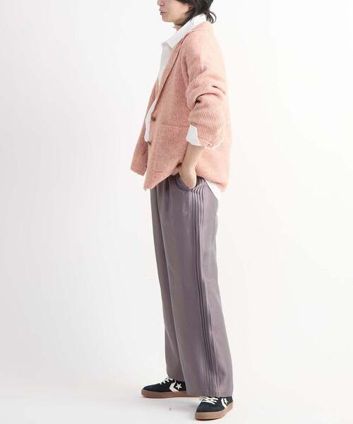 CONVERSE TOKYO（コンバーストウキョウ）の「TAILORED KNIT SHORT CARDIGAN JACKET（ニット/セーター・レディース・チャコールグレー/ブラウン/ピンク・FREE）」の21枚目の写真