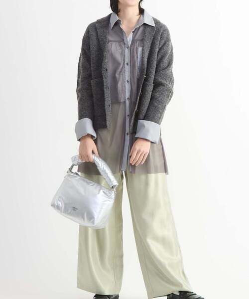 CONVERSE TOKYO（コンバーストウキョウ）の「TAILORED KNIT SHORT CARDIGAN JACKET（ニット/セーター・レディース・チャコールグレー/ブラウン/ピンク・FREE）」の18枚目の写真