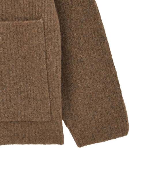 CONVERSE TOKYO（コンバーストウキョウ）の「TAILORED KNIT SHORT CARDIGAN JACKET（ニット/セーター・レディース・チャコールグレー/ブラウン/ピンク・FREE）」の12枚目の写真