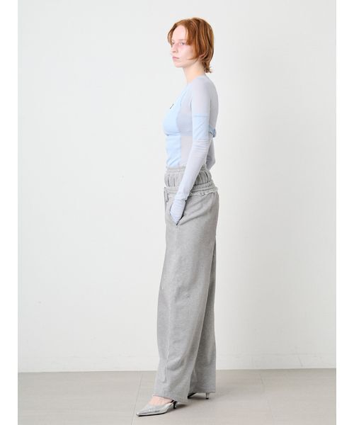 SORIN（ソリン　）の「Damaged Design Baggy Pants/ダメージ デザインバギーパンツ（スウェットパンツ・レディース・グレー/ホワイト・36/38）」の7枚目の写真