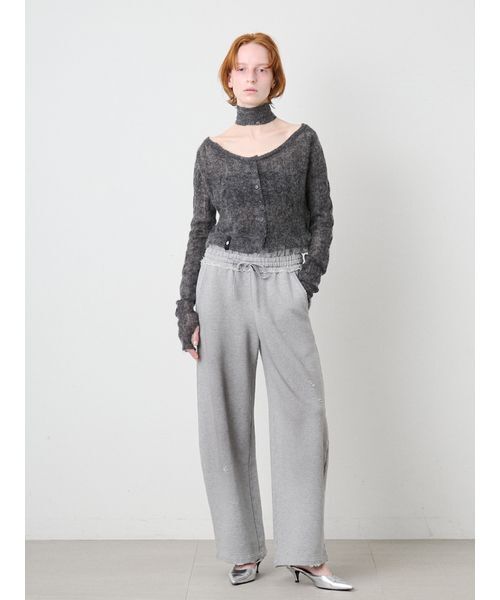 SORIN（ソリン　）の「Damaged Design Baggy Pants/ダメージ デザインバギーパンツ（スウェットパンツ・レディース・グレー/ホワイト・36/38）」の11枚目の写真