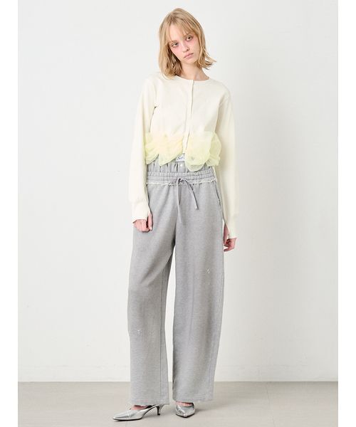 SORIN（ソリン　）の「Damaged Design Baggy Pants/ダメージ デザインバギーパンツ（スウェットパンツ・レディース・グレー/ホワイト・36/38）」の12枚目の写真
