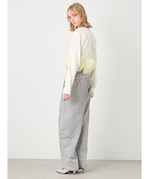 SORIN（ソリン　）の「Damaged Design Baggy Pants/ダメージ デザインバギーパンツ（スウェットパンツ・レディース・グレー/ホワイト・36/38）」の13枚目の写真