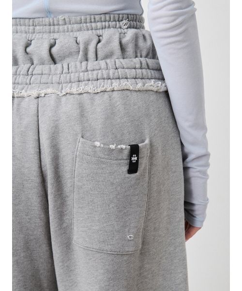 SORIN（ソリン　）の「Damaged Design Baggy Pants/ダメージ デザインバギーパンツ（スウェットパンツ・レディース・グレー/ホワイト・36/38）」の14枚目の写真