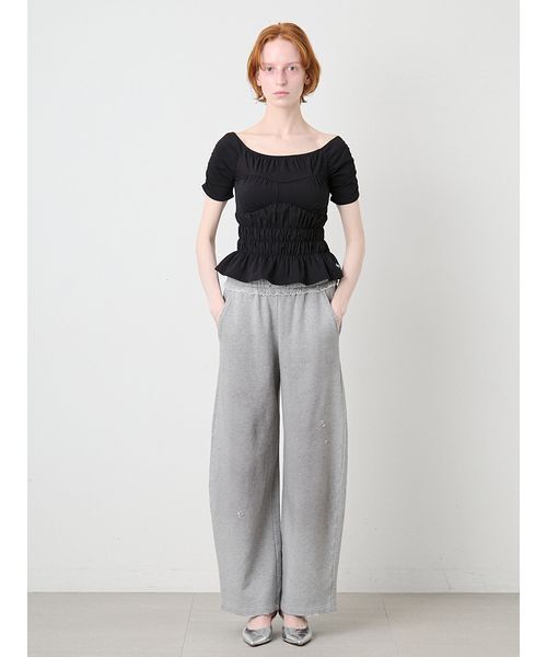 SORIN（ソリン　）の「Damaged Design Baggy Pants/ダメージ デザインバギーパンツ（スウェットパンツ・レディース・グレー/ホワイト・36/38）」の15枚目の写真