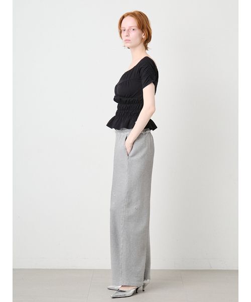 SORIN（ソリン　）の「Damaged Design Baggy Pants/ダメージ デザインバギーパンツ（スウェットパンツ・レディース・グレー/ホワイト・36/38）」の16枚目の写真