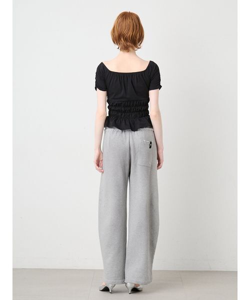 SORIN（ソリン　）の「Damaged Design Baggy Pants/ダメージ デザインバギーパンツ（スウェットパンツ・レディース・グレー/ホワイト・36/38）」の17枚目の写真