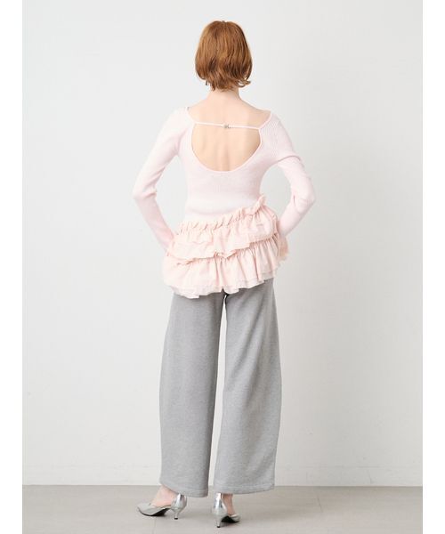 SORIN（ソリン　）の「Damaged Design Baggy Pants/ダメージ デザインバギーパンツ（スウェットパンツ・レディース・グレー/ホワイト・36/38）」の20枚目の写真