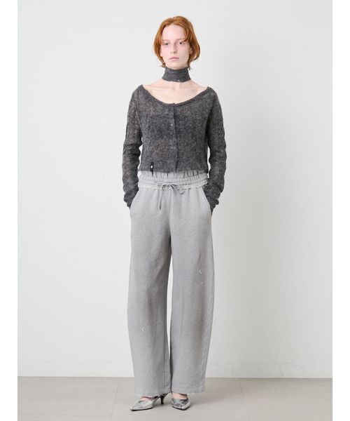 SORIN（ソリン　）の「Damaged Design Baggy Pants/ダメージ デザインバギーパンツ（スウェットパンツ・レディース・グレー/ホワイト・36/38）」の21枚目の写真
