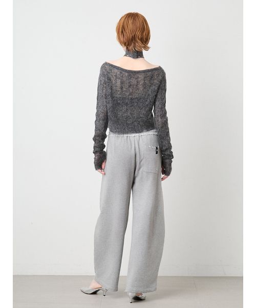 SORIN（ソリン　）の「Damaged Design Baggy Pants/ダメージ デザインバギーパンツ（スウェットパンツ・レディース・グレー/ホワイト・36/38）」の22枚目の写真