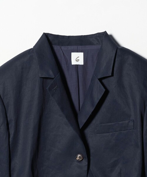 6（ロク）の「＜6(ROKU)＞コットン ショート ジャケット（テーラードジャケット・レディース・ネイビー・38/36）」の9枚目の写真