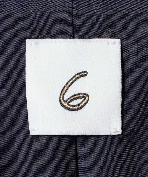 6（ロク）の「＜6(ROKU)＞コットン ショート ジャケット（テーラードジャケット・レディース・ネイビー・38/36）」の3枚目の写真