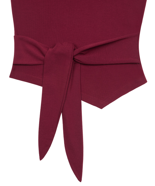 LARTIGENT(ラーティゼン)の「L20 TIED LONG SLEEVE(RED)(Tシャツ/カットソー・レディース・その他・FREE)」の4枚目の写真