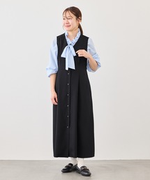 ROPE' PICNIC | 【低身長・小柄さんサイズ】ウエストタックジャンパースカート(ジャンパースカート)