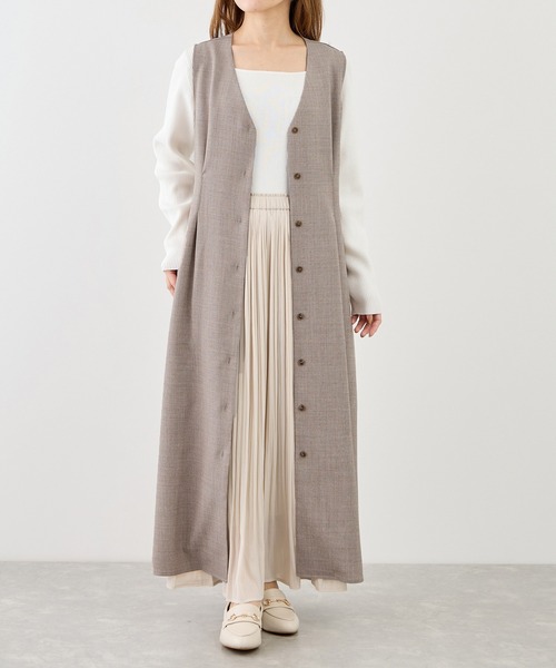 ROPE' PICNIC（ロペピクニック）の「【低身長・小柄さんサイズ】ウエストタックジャンパースカート（ジャンパースカート・レディース・ネイビー/グレー系その他/ベージュ系その他2・FREE）」の11枚目の写真