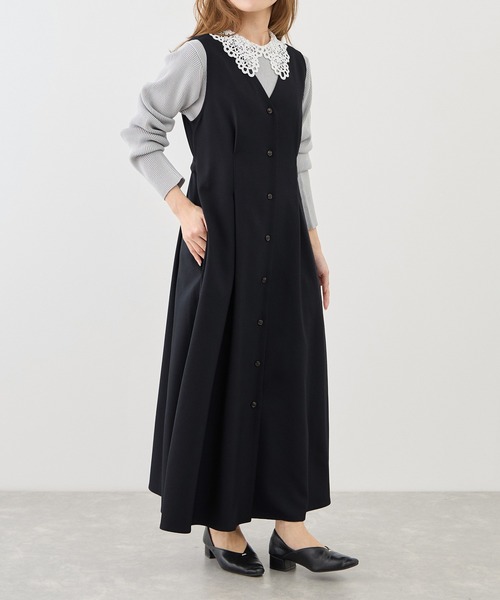 ROPE' PICNIC（ロペピクニック）の「【低身長・小柄さんサイズ】ウエストタックジャンパースカート（ジャンパースカート・レディース・ネイビー/グレー系その他/ベージュ系その他2・FREE）」の12枚目の写真