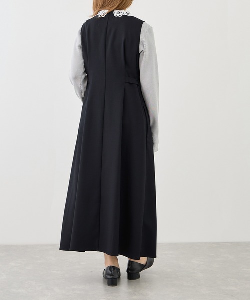 ROPE' PICNIC（ロペピクニック）の「【低身長・小柄さんサイズ】ウエストタックジャンパースカート（ジャンパースカート・レディース・ネイビー/グレー系その他/ベージュ系その他2・FREE）」の15枚目の写真