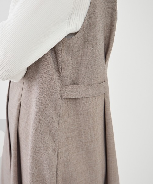 ROPE' PICNIC（ロペピクニック）の「【低身長・小柄さんサイズ】ウエストタックジャンパースカート（ジャンパースカート・レディース・ネイビー/グレー系その他/ベージュ系その他2・FREE）」の18枚目の写真