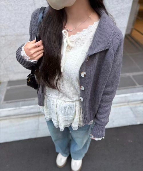 mebole(メボレ)の「Airy Lace Ribbon Top(Tシャツ/カットソー・レディース・アイボリー・FREE)」の22枚目の写真