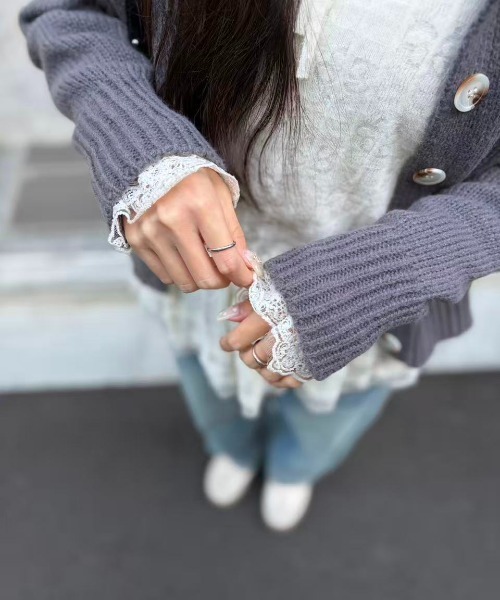 mebole(メボレ)の「Airy Lace Ribbon Top(Tシャツ/カットソー・レディース・アイボリー・FREE)」の12枚目の写真