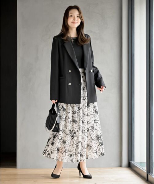 rps（アールピーエス）の「フロッキーチュールスカート（スカート・レディース・ネイビー/アイボリー・フリー）」の3枚目の写真