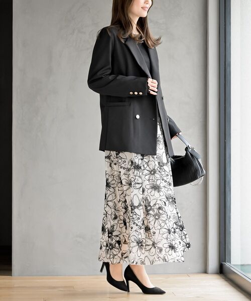 rps（アールピーエス）の「フロッキーチュールスカート（スカート・レディース・ネイビー/アイボリー・フリー）」の6枚目の写真