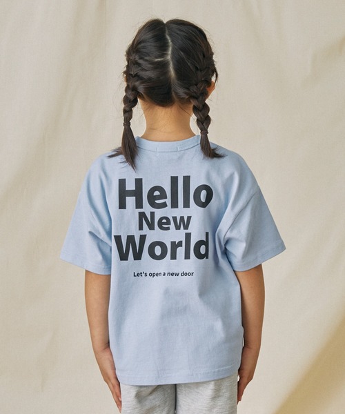 FOV(フォブ)の「FOV/フォブ Hello Tシャツ(Tシャツ/カットソー・キッズ・ホワイト/ブラック/サックスブルー・XL/L/M/S)」の3枚目の写真