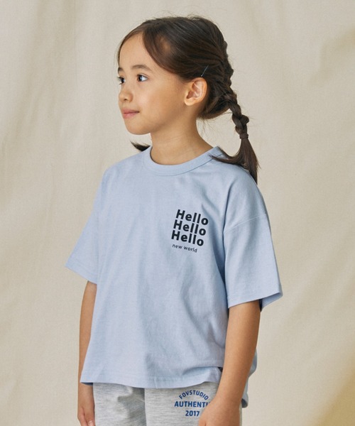 FOV(フォブ)の「FOV/フォブ Hello Tシャツ(Tシャツ/カットソー・キッズ・ホワイト/ブラック/サックスブルー・XL/L/M/S)」の10枚目の写真