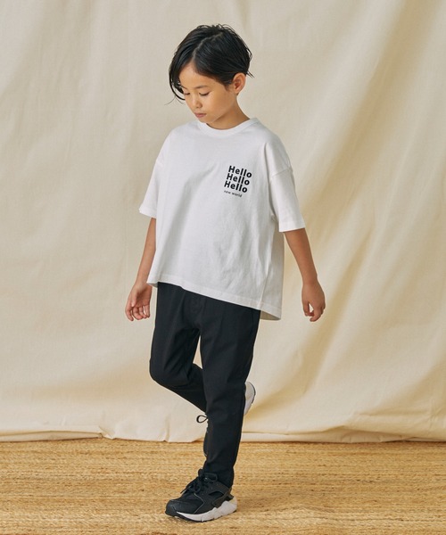 FOV(フォブ)の「FOV/フォブ Hello Tシャツ(Tシャツ/カットソー・キッズ・ホワイト/ブラック/サックスブルー・XL/L/M/S)」の5枚目の写真