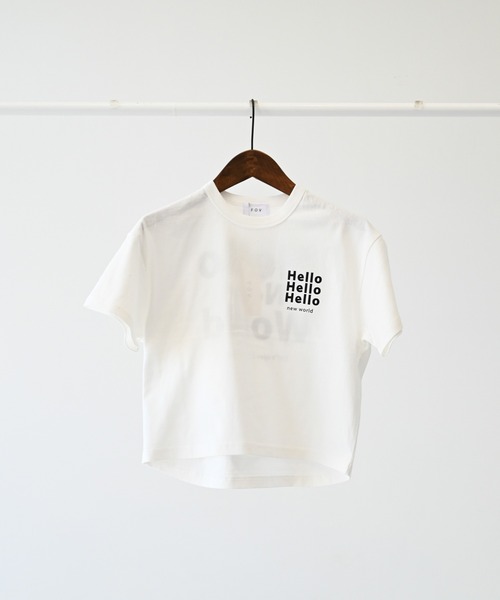 FOV(フォブ)の「FOV/フォブ Hello Tシャツ(Tシャツ/カットソー・キッズ・ホワイト/ブラック/サックスブルー・XL/L/M/S)」の14枚目の写真