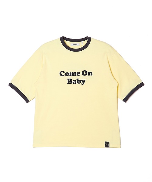 MSML(エムエスエムエル)の「LIGHT MY FIRE RINGER T SHIRT(Tシャツ/カットソー・メンズ・イエロー/ホワイト・XL/L/M)」の1枚目の写真