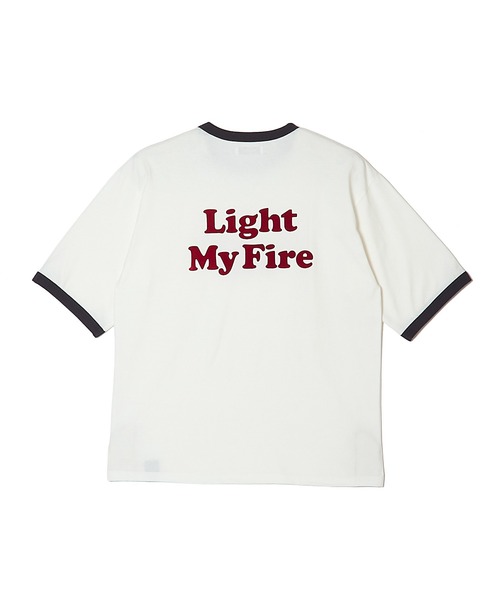 MSML(エムエスエムエル)の「LIGHT MY FIRE RINGER T SHIRT(Tシャツ/カットソー・メンズ・イエロー/ホワイト・XL/L/M)」の3枚目の写真