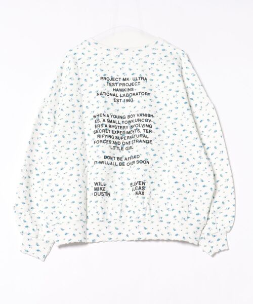 Little sunny bite（リトルサニーバイト）の「littlesunnybite/リトルサニーバイト/stranger floral sweat top（スウェット・レディース・ブルー/ホワイト/ピンク・M/S）」の9枚目の写真