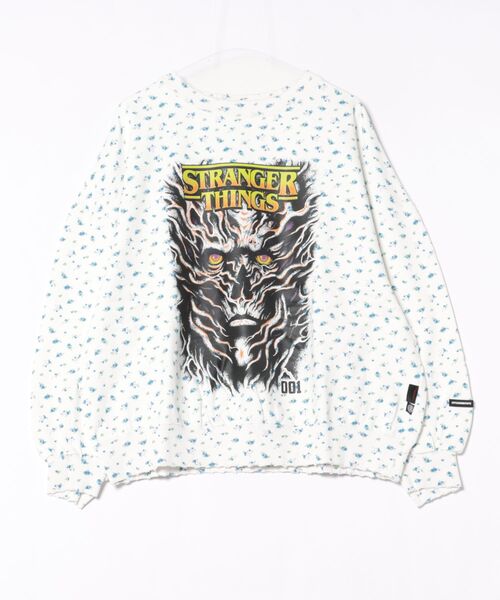 Little sunny bite（リトルサニーバイト）の「littlesunnybite/リトルサニーバイト/stranger floral sweat top（スウェット・レディース・ブルー/ホワイト/ピンク・M/S）」の8枚目の写真