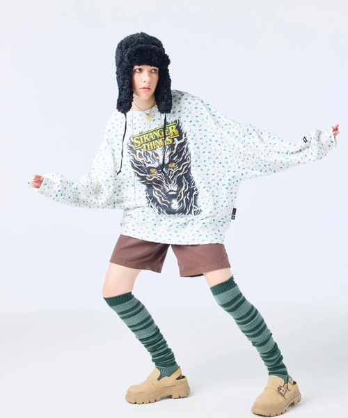 Little sunny bite（リトルサニーバイト）の「littlesunnybite/リトルサニーバイト/stranger floral sweat top（スウェット・レディース・ブルー/ホワイト/ピンク・M/S）」の12枚目の写真