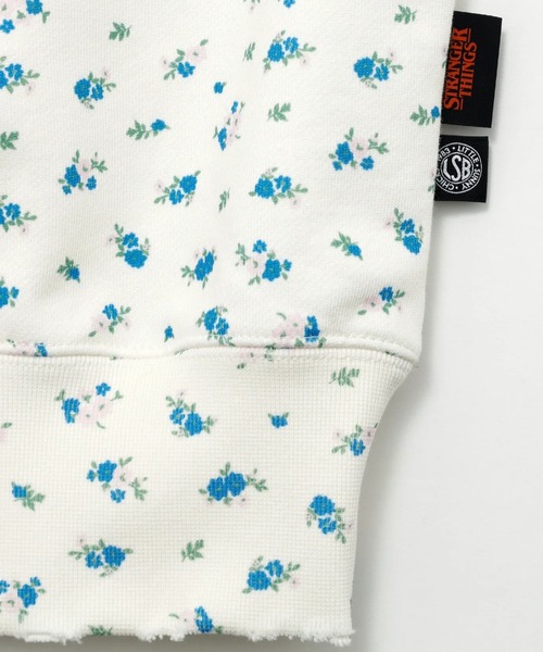 Little sunny bite（リトルサニーバイト）の「littlesunnybite/リトルサニーバイト/stranger floral sweat top（スウェット・レディース・ブルー/ホワイト/ピンク・M/S）」の17枚目の写真