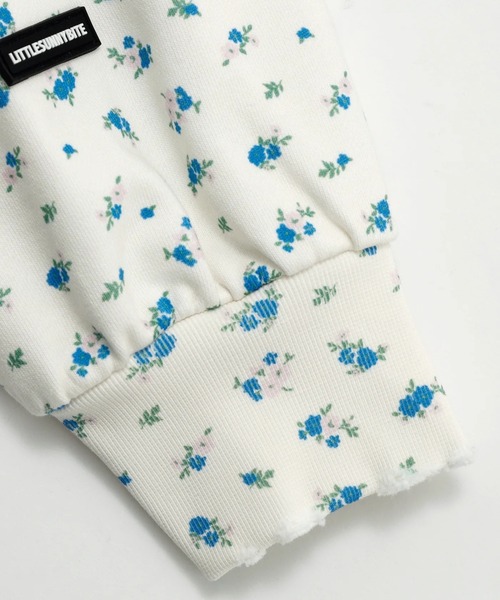 Little sunny bite（リトルサニーバイト）の「littlesunnybite/リトルサニーバイト/stranger floral sweat top（スウェット・レディース・ブルー/ホワイト/ピンク・M/S）」の19枚目の写真