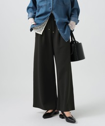 BAYFLOW | [ストレッチ入り♪シワが目立ちにくい]ジョーゼットワイドパンツ(その他パンツ)