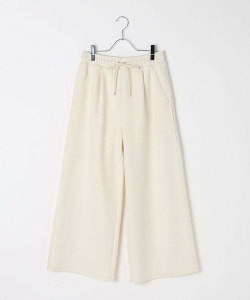 BAYFLOW（ベイフロー）の「[ストレッチ入り♪シワが目立ちにくい]ジョーゼットワイドパンツ（その他パンツ・レディース・ブラック/オフホワイト/イエロー・SMALL/MEDIUM）」の11枚目の写真