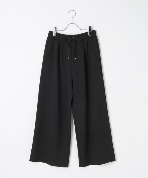 BAYFLOW（ベイフロー）の「[ストレッチ入り♪シワが目立ちにくい]ジョーゼットワイドパンツ（その他パンツ・レディース・ブラック/オフホワイト/イエロー・SMALL/MEDIUM）」の12枚目の写真