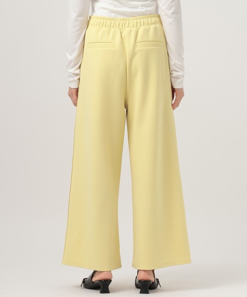 BAYFLOW（ベイフロー）の「[ストレッチ入り♪シワが目立ちにくい]ジョーゼットワイドパンツ（その他パンツ・レディース・ブラック/オフホワイト/イエロー・SMALL/MEDIUM）」の15枚目の写真