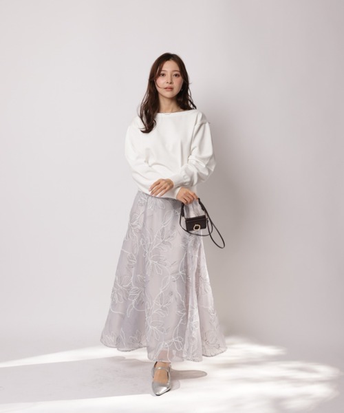 Apuweiser-riche（アプワイザーリッシェ）の「前後２ＷＡＹペールトーンニット（ニット/セーター・レディース・レッド/ネイビー・2）」の4枚目の写真