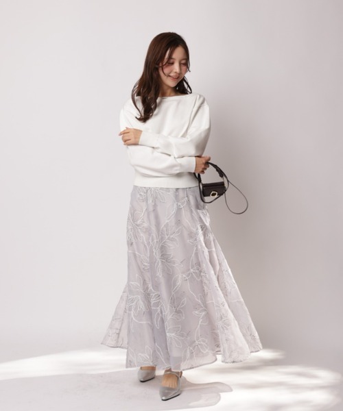 Apuweiser-riche（アプワイザーリッシェ）の「前後２ＷＡＹペールトーンニット（ニット/セーター・レディース・レッド/ネイビー・2）」の5枚目の写真