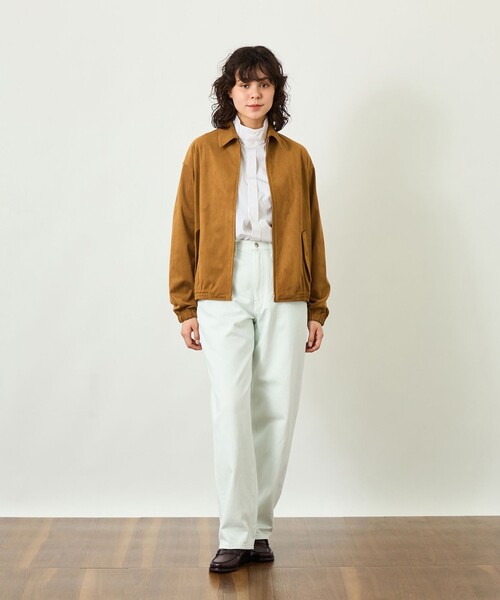 MACKINTOSH PHILOSOPHY（ﾏｯｷﾝﾄｯｼｭ ﾌｨﾛｿﾌｨｰ）の「GREY LABEL Faux Suede ブルゾン（ブルゾン・レディース・ブラウン系その他4/ベージュ系その他4・2/6）」の3枚目の写真
