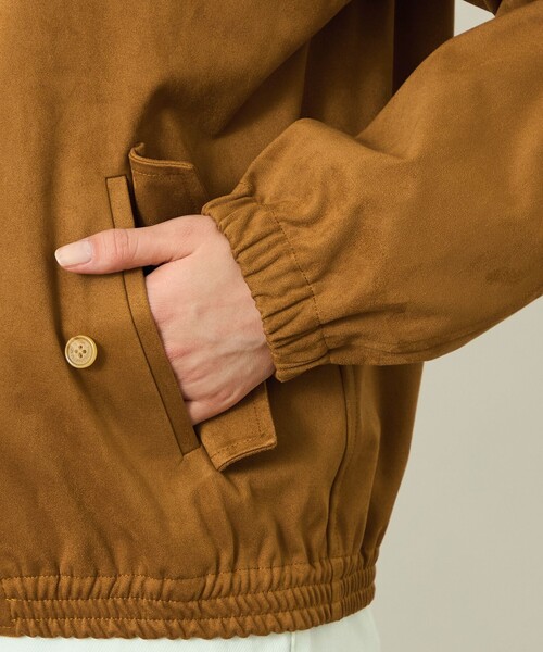MACKINTOSH PHILOSOPHY（ﾏｯｷﾝﾄｯｼｭ ﾌｨﾛｿﾌｨｰ）の「GREY LABEL Faux Suede ブルゾン（ブルゾン・レディース・ブラウン系その他4/ベージュ系その他4・2/6）」の8枚目の写真